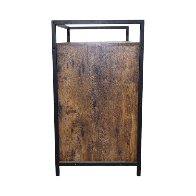 Rustic Brown Wooden Cat Litter Box Enclosure, Spacious Hidden Cat Litter Box with Scratching Mat Furniture for Bedroom, Bathroom, Living Room-31.9"x17.7"x31.4", 61 lbs