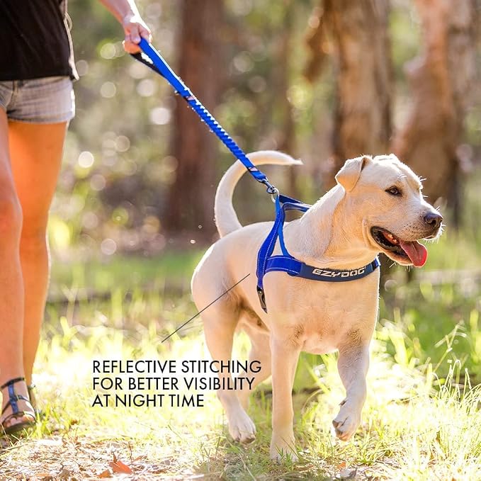 EzyDog Quick Fit Dog Harness, Soft Neoprene Padding - XX-Small, Pink | Fast One-Click Buckle, Adjustable Fit, Strong Reinforced Materials, Reflective Stitching, No Pull Dog Harness, Easy Walking