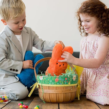 Animal Adventure | 9" All Over Print Daisy Shaggy Bunny Peeps Plush | Easter Basket Stuffed Animals for Kids | Marshmallow Candy | Huggable Soft Plushie Stuffers Toy | Collectable Gifts | Aged 3+
