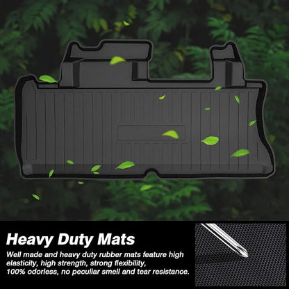 KUST Trunk Cargo Mat for 2021-2025 2026 Toyota Sienna with Spare Tire, All Weather Rear Cargo Liner Custom Fit Sienna Accessories TPE Rubber High Edge (Only for Sienna with Spare Tire)
