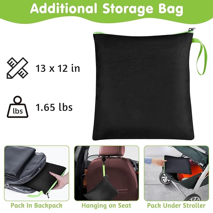 Infant Car Seat Travel Bag - Fits Infant Car Seats with Anti-Rebound Bar Base, Car Seat Storage Bag, Car Seat Carrier for Airport, Water Dirt Tear Resistant, Baby Essentials