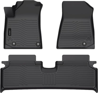 All Weather Floor Mats Fit for Kia NIRO EV(Not PHEV) 2023 2024 2025 TPE Rubber Liners Set NIRO EV Accessories All Season Guard Odorless Anti-Slip Floor Mats