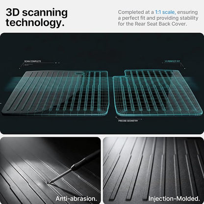 Rear Seat Back Cover Tesla Model 3 Highland 2024/2025/2026, All Weather TPE Seatback Cargo Liner Pad Back Protector Interior Premium Accessories