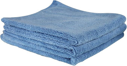 Chemical Guys MICBLUE03 Workhorse Professional Microfiber Towel, Blue (Safe for Car Wash, Home Cleaning & Pet Drying Cloths) 16" x 16", Pack of 3