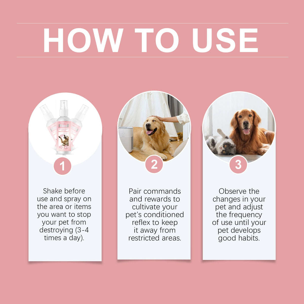 No Chew Spray For Dogs, Anti Chew Deterrent Spray To Stop Pets From Destroying Furniture, Safe With Glycerin & Mint Extract, 100ml