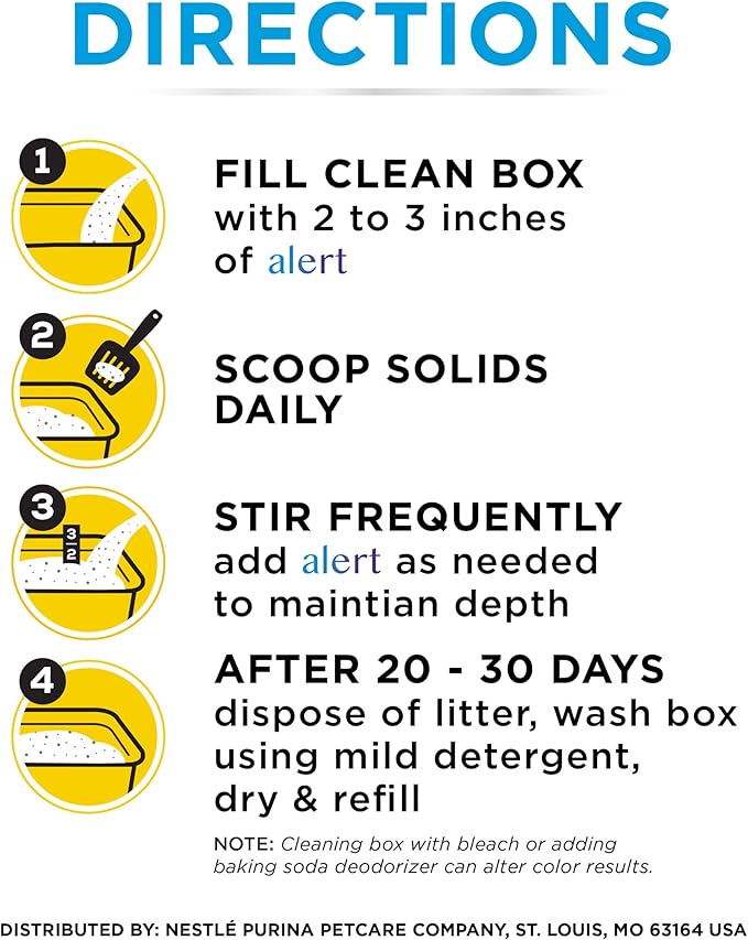 Purina Tidy Cats Tidy Care Alert Cat Health Monitoring Non Clumping Cat Litter with Silica Crystals - 8 Pound (Pack of 1)