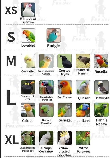 Bird Flight Suits Diapers, Parrot Flight Suits Diapers for Rosellas, Cockatiels Flight Suits, Parrot Clothes, Bird Training Nappy Suit Liners Clothes (X-Large)