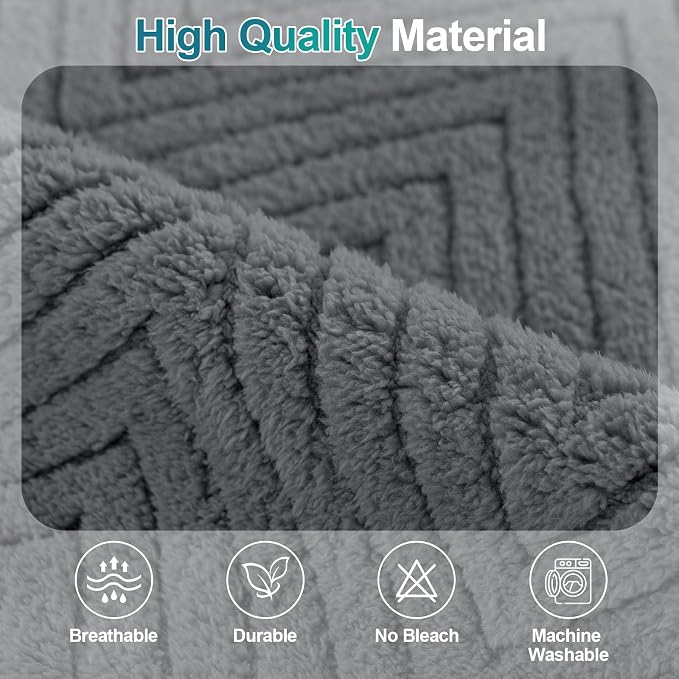 Turquoize Waterproof Couch Cover for Dogs Fuzzy Pet Couch Covers for Sofa Thick Dog Bed Cover Non-Slip Sofa Covers for 3 Cushion Couch Protector Slipcover Pet Friendly (Grey, 36" x 84")