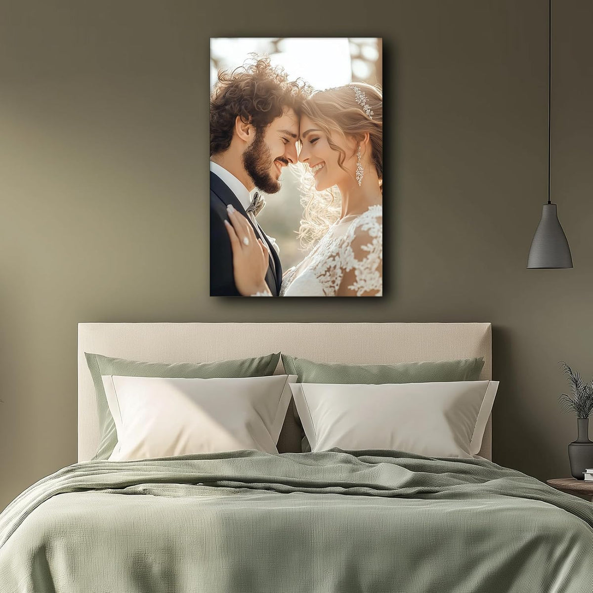 Custom Wall Art from Photo Personalized Canvas Pictures Customize Poster Personalized Picture Print with Your Photos for Home Wall Art Decor Keepsakes Unframed 18x12in