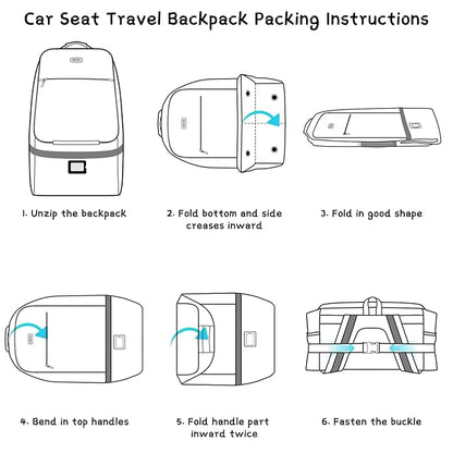 Car Seat Travel Bag,Padded Car Seats Backpack with Steel Cable Handle and Reflective Stripes, Large Durable Carseat Carrier Bag,Airport Gate Check Bag,Infant Seat Travel Bag with Shoulder Strap,Green
