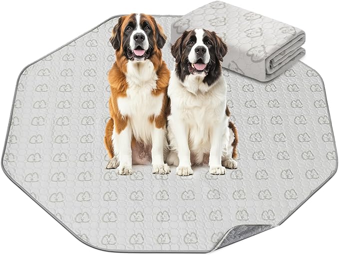 FXW Washable Pee Pads for Dogs, Puppy Pads with Super Absorbent, Specifically Designed for FXW Rollick/Homeplus 24inch 8 Panels Dog Playpen, 29" Octagon, Khaki, 1 Pack
