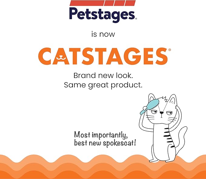 Catstages Squeak Squeak Mouse Cat Toy with Touch-Activated Sound & Catnip, Gray
