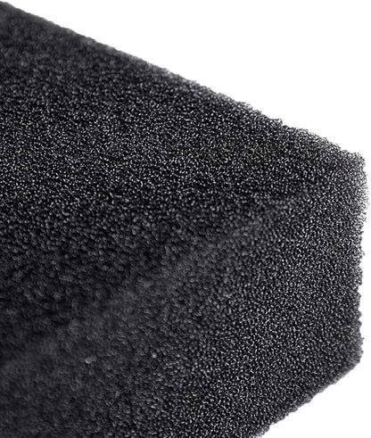 AQUANEAT Aquarium Filter Sponge Open Cell Foam Sheet Bio Sponge Filter Media Pad HMF Fish Tank Sump Divider (11" Lx 10.25" W x 2" H, Black)