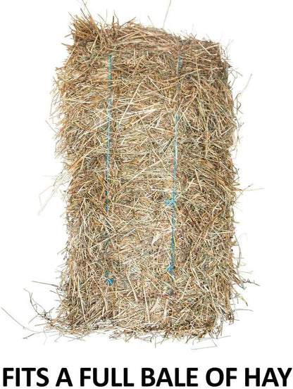 Dura-Tech Full Bale Hay Sack | Color Black | Horse Stable Essential | Full Bale Capacity | Slow Feed Design | Durable 1200D Fabric | Easy Hanging