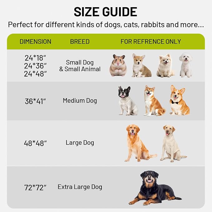 Washable Dog Pee Pads - Absorbent Reusable Puppy Training Pads, Waterproof Leak - Proof & Non - Slip for Crate Whelping Potty Training 24x36 (Pack of 2)