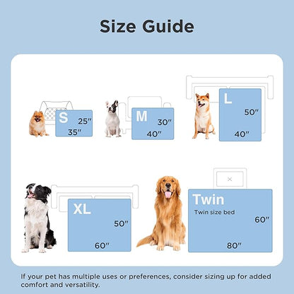Bedsure Cooling Blanket for Large Dogs with Breathable Air-Core Fill Q-MAX>0.4 - Dog Cooling Mat Soft, Lightweight Pet Cat Throw Cold Blanket Washable for Summer, Pale Jade, 40x50