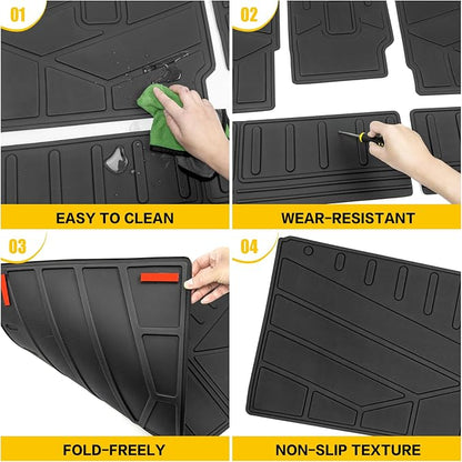 Trunk Mat & Backrest Mat for 2025 2026 Ford Expedition/Lincoln Navigator Standard 7 Seats(Not for Max/L Models), Rear Seat Back Cover Cargo Liner Only for 25 26 Expedition/Navigator Accessories