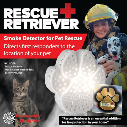Rescue+Retriever™ Pet Safety Notification Device | Smoke-Activated Strobe Alert for Dogs & Cats | Designed by a Firefighter | 2025 Pet Innovation Award Winner