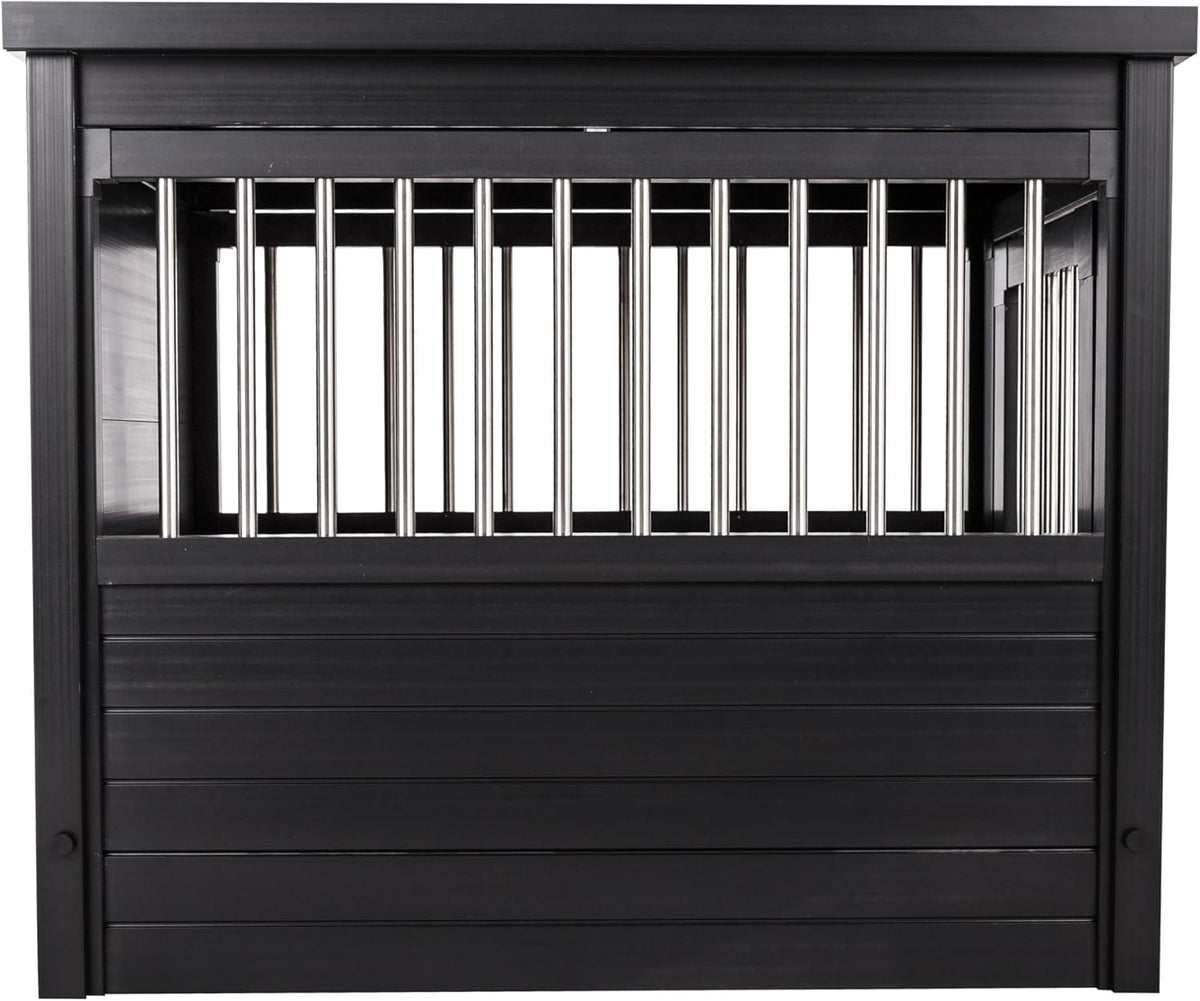 New Age Pet ecoFLEX Pet Crate/End Table, Small, Espresso 23.8"L x 18.2"W x 22.2"H