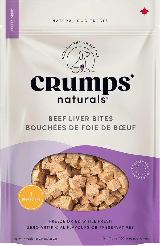 Crumps' Naturals Beef Liver Bites For Pets, 10-Ounce