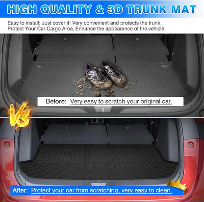 HR-V Cargo Liner - Fits for Honda HR-V 2023-2026, Sport | LX | EX-L FWD&AWD (Include w/o BSI Model), All Weather Cargo Trunk Mat for HRV Accessories Heavy Duty Black