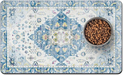 Pet Food Mats for Floor, Absorbent Dog Mat for Food and Water Dispenser Mat, Dog Food Mat Quick Dry Cat Food Mat Pet Supplies