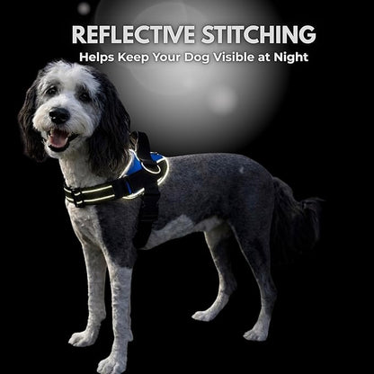 ShawnCo Essential Dog Harness, No-Pull Pet Vest (Driftwood,XS) | 3 Leash Clips, Easy On, No-Choke, Reflective, Adjustable Fit, Padded Comfort, Control Handle, For Small, Medium & Large Dogs
