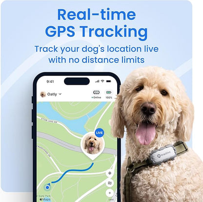 Tractive XL Smart Dog GPS Tracker | Live Pet Tracker with Virtual Fence | Vital Signs Monitoring of Heart & Respiratory Rate | Up to 1-Month Battery Life | Dog Collar Attachment (Adventure Edition)