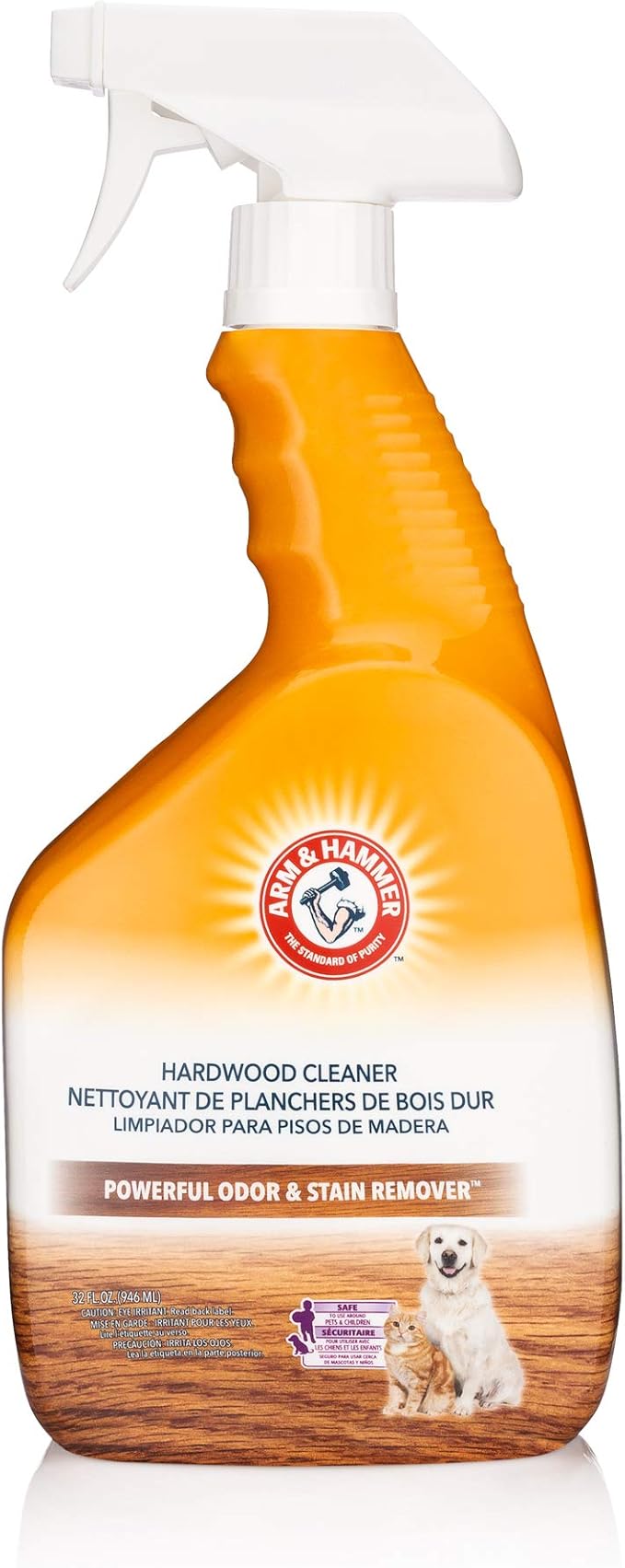Arm & Hammer PET Fresh Hardwood Cleaner with odor and stain remover, 32oz Bottle