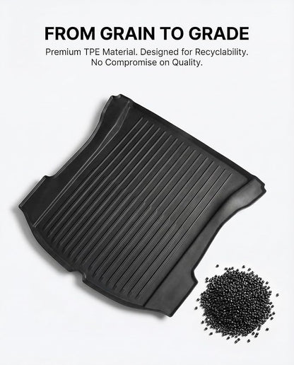 All Weather Cargo Liners for Tesla Model 3 Highland 2024/2025/2026 Accessories Trunk Mats,Frunk Rear Trunk Tray Mats
