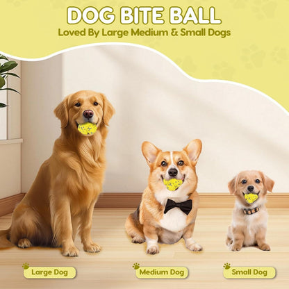 Dog Spike Ball Toy Tough ETPU Interactive Chew Ball For Aggressive Chewers Floating Fetch Ball Teeth Cleaning Puppy & Dog Toy Compatible With Ball Launcher