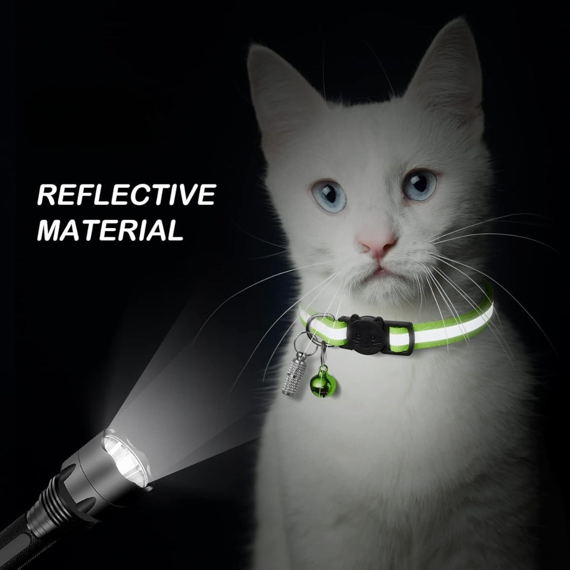 12 Pack Reflective Breakaway Cat Collars With Bells,Safety Buckle Kitten Collar, With Name Tag, Adjustable,Ideal For Girl Cats Male Cats