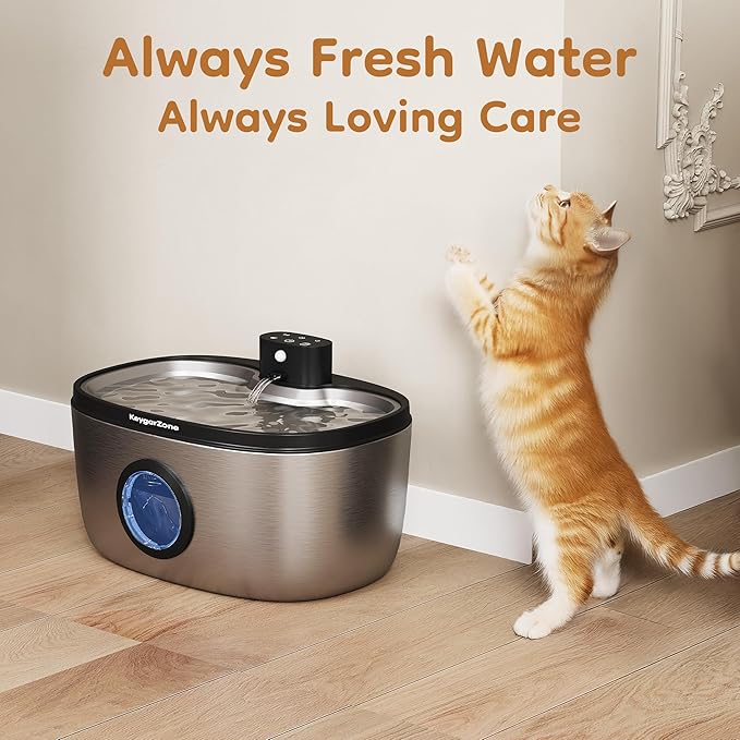 Cat Water Fountain Filter: Replacement for ZCW001, 6 Pack Pet Water Fountain and Pump Filters for Cats & Dogs, 5-Layer Activated Carbon Filters