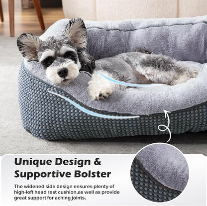 Dog Bed Medium Size, Orthopedic Warming Soft Calming Sleeping Durable with Anti-Slip Bottom