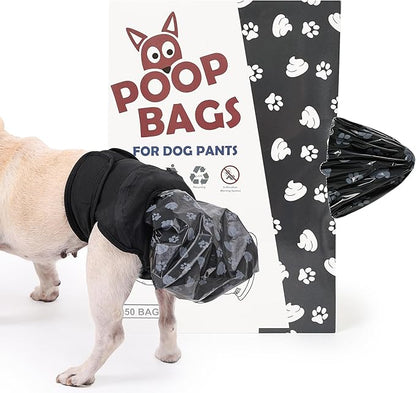 Wearable Automatic Dog Poop Collection Pants, Dog Poop Collector with Replaceable Dog Poop Bags for Old Dog Puppy Outdoor Use (XS)