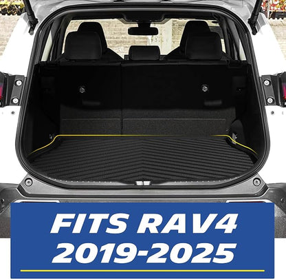 Michelin Vehicle Mats, Premier Series All-Weather TPE Custom Fit Liner for Toyota RAV4 Gas & Hybrid 2019-2025 Trunk Mat B (1 Piece)