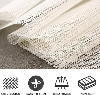 Non Slip Rug Pad Grippers - 5x6.5 Ft for Hardwood Floors, Mattress Slide Stopper Thick Carpet Pads Gripper for Tile Floors,Rug Grip for Area Rug,Sofa,Bed,Chair,Cushion Keep Your Rugs Safe and in Place