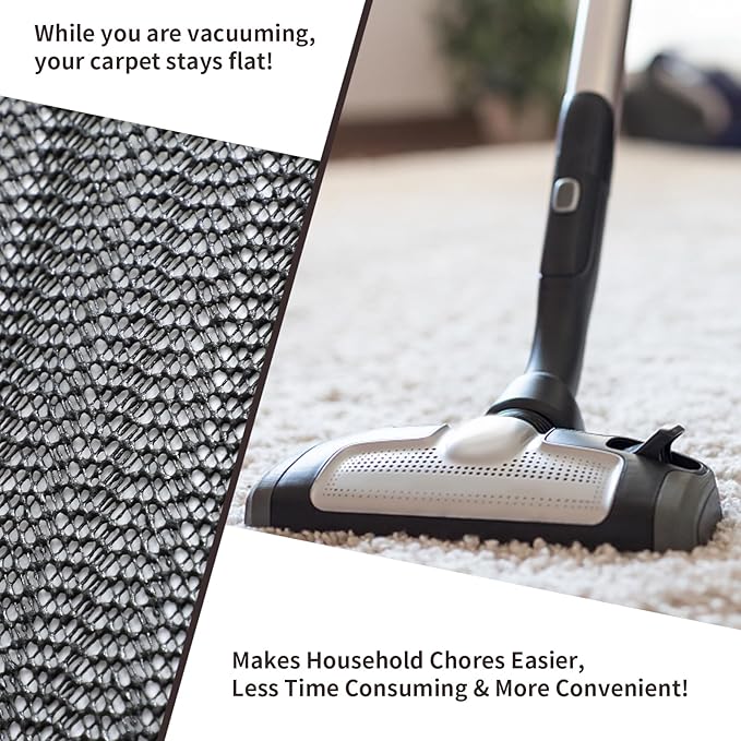 PureFit 3x5 Rug Pad Gripper for Hardwood Tile Floors Carpet, Anti Slip Rug Grips, Dual Dense Non Slip Rug Pads Mats