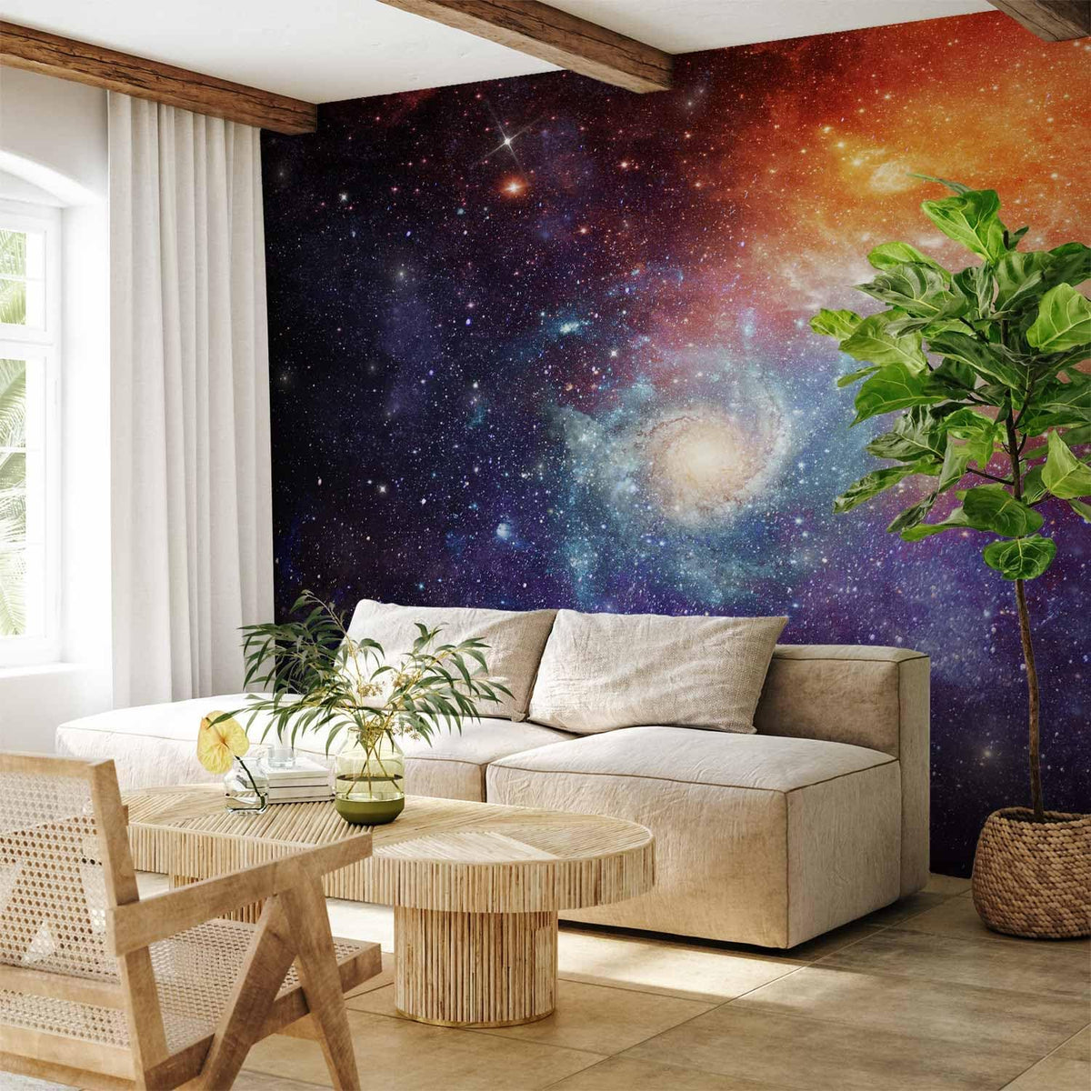 artgeist Premium Wall Mural Cosmos Galaxy 118x83 in - XXL Non-Woven Wallpaper Fleece Wall Decor Photo Print Picture Image Design Home f-C-0101-a-a