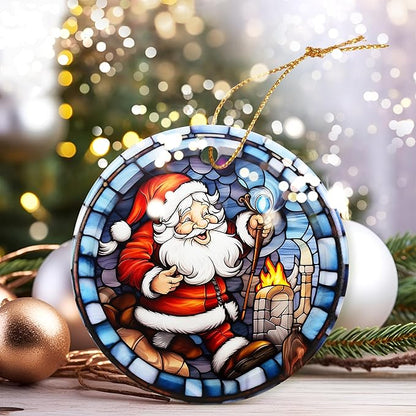 Christmas Ornament, Santa Claus Ornament, Christmas Decorations for Tree, Heirloom Keepsake, Gift Idea