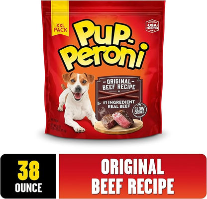 Pup-Peroni Dog Treats, Original Beef Flavor, 38 Ounce, Made with Real Beef