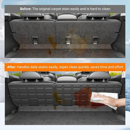 powoq Cargo Mat Compatible with 2018-2023 Subaru Crosstrek XV Trunk Mat Non-Hybrid Backrest Liner Impreza Hatchback Trunk Cargo Liner Replacement for 2018-2023 Subaru Crosstrek Accessories