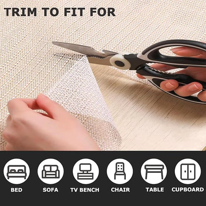 Non Slip Rug Pad Grippers - 5x6.5 Ft for Hardwood Floors, Mattress Slide Stopper Thick Carpet Pads Gripper for Tile Floors,Rug Grip for Area Rug,Sofa,Bed,Chair,Cushion Keep Your Rugs Safe and in Place