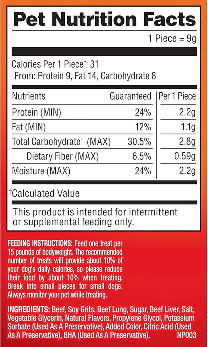 Pup-Peroni Dog Treats, Original Beef Flavor, 8.2 Ounce (Pack of 6), Made with Real Beef