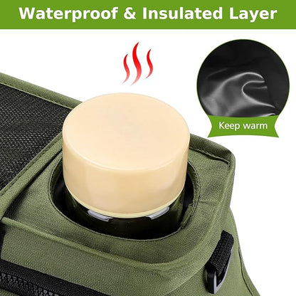 Accmor Universal Stroller Organizer with Insulated Cup Holder Detachable Phone Bag and Shoulder Strap,Stroller Bag Caddy Organizer Fits for Uppababy, Baby Jogger, Britax Strollers