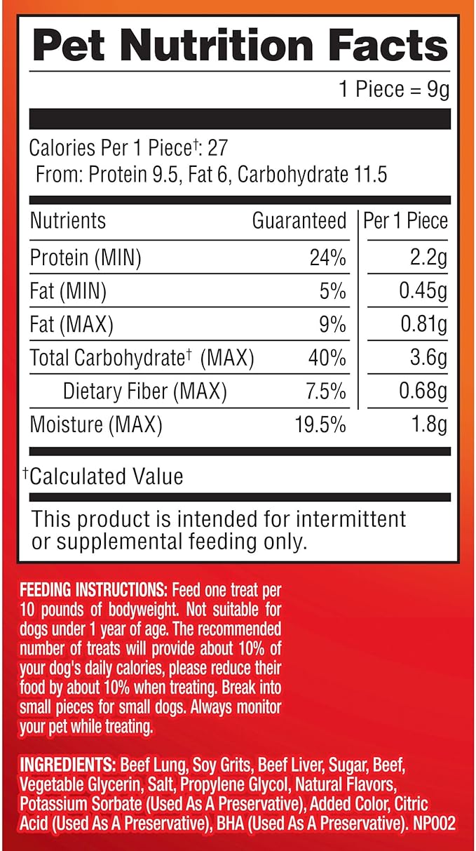 Pup-Peroni Dog Treats, Lean Beef Flavor, 5.6 Ounce (Pack of 8), Made with Real Beef, 90% Fat Free