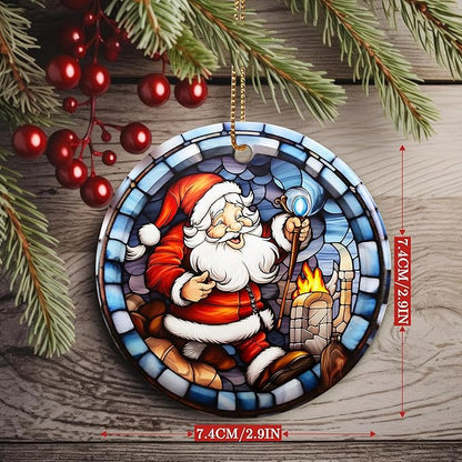 Christmas Ornament, Santa Claus Ornament, Christmas Decorations for Tree, Heirloom Keepsake, Gift Idea