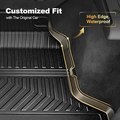 Trunk Mat Fit for 2022-2026 Honda Civic Hatchback Sport/EX-L/LX - AOMSAZTO Cargo Liner TPE Trunk Liner Cargo Mat Replacement for 11th Gen Honda Civic Accessories Black (Not for Hybrid/Sport Touring)