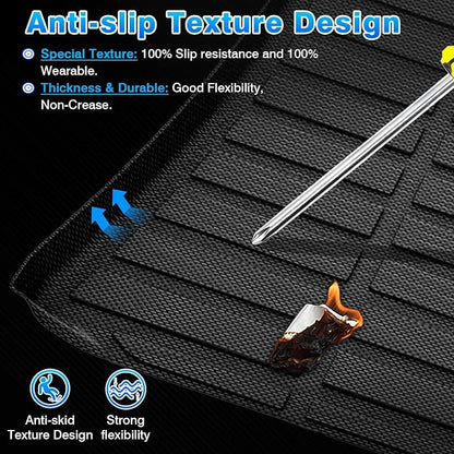 Cartist Custom Fit for Cargo Liner 2010-2017 Chevy Equinox/GMC Terrain All Weather Anti-Slip Rear Trunk Mat TPE Waterproof