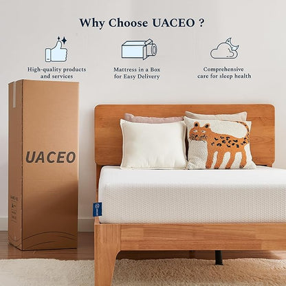 Twin Mattress, 8 Inch Memory Foam Mattress in a Box, Fiberglass Free Twin Size Mattresses for Pressure & Pain Relief, Soft and Comfortable
